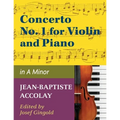 Accolay, J.B. - Concerto No. 1 in a minor for Violin - Arranged by Josef Gingold - International
