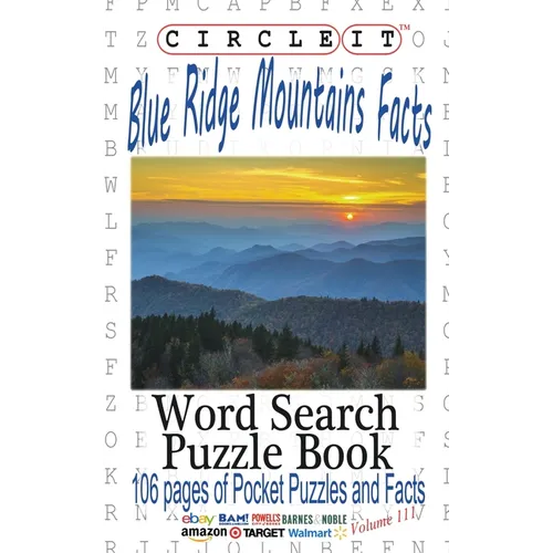 Circle It, Blue Ridge Mountains Facts, Word Search, Puzzle Book