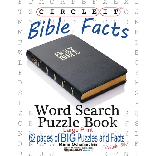 Circle It, Bible Facts, Large Print, Word Search, Puzzle Book