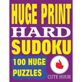 Huge Print Hard Sudoku: 100 Hard Sudoku Puzzles with 2 puzzles per page. 8.5 x 11 inch book