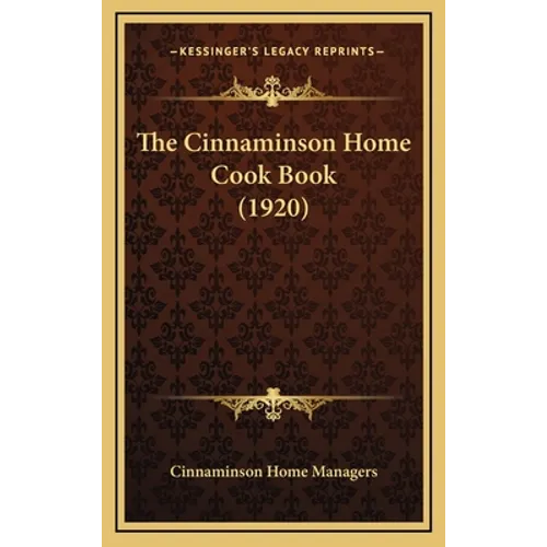 The Cinnaminson Home Cook Book (1920)