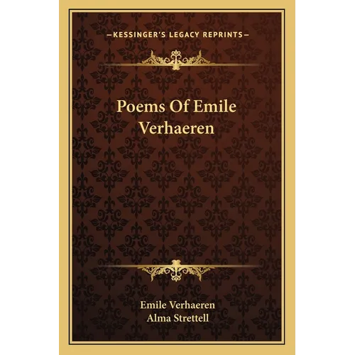 Poems Of Emile Verhaeren