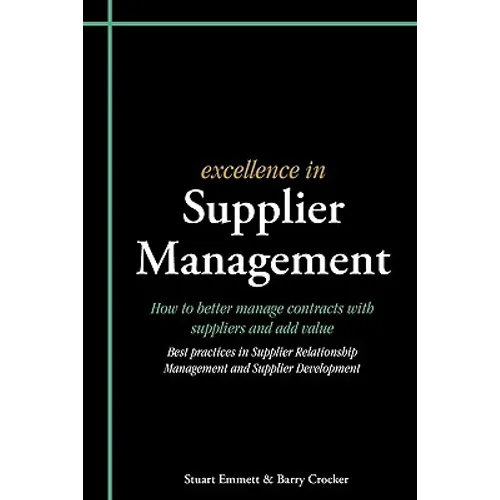 Excellence in Supplier Management