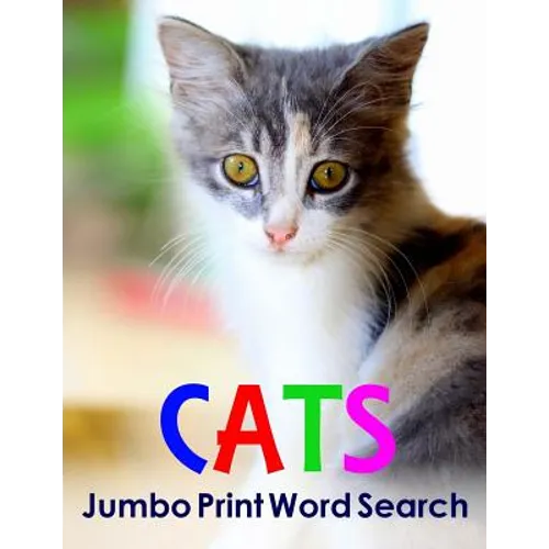 Cats Jumbo Print Word Search