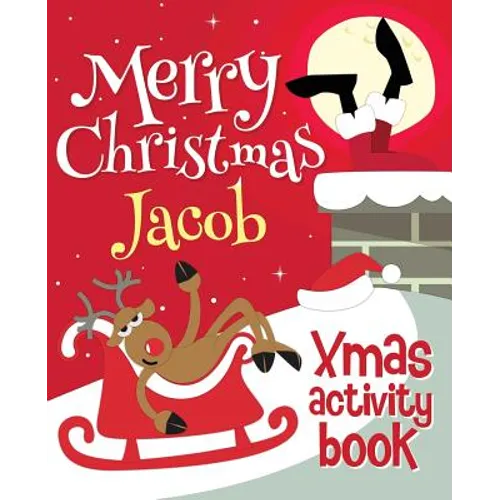 Merry Christmas Jacob - Xmas Activity Book: (Personalized Children's Activity Book)