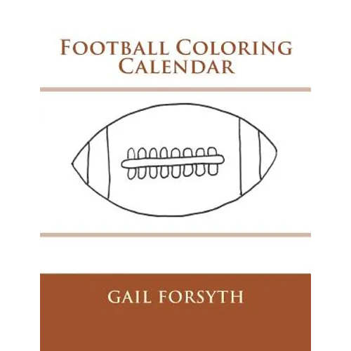 Football Coloring Calendar