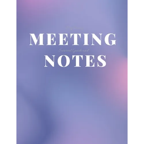 My Boring Meeting Survival Guide and Notes: 8.5x11 Meeting Notebook and Puzzle Book