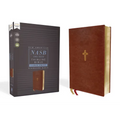 Nasb, Thinline Bible, Large Print, Leathersoft, Brown, Red Letter Edition, 1995 Text, Comfort Print