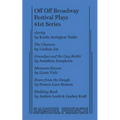 Off Off Broadway Festival Plays, 41st Series
