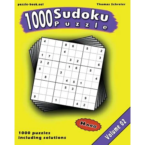 Sudoku: 1000 Hard 9x9 Sudoku, Vol. 2