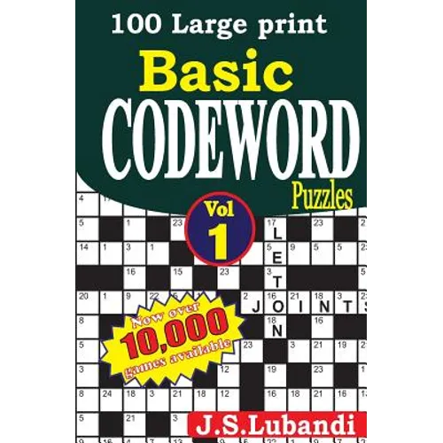 100 Large print Basic Codeword puzzles