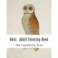Owls: Adult Coloring Book