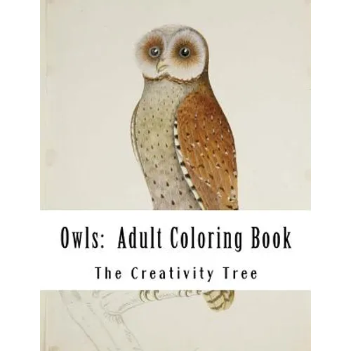Owls: Adult Coloring Book