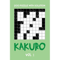 200 Puzzle With Solution Kakuro Vol 1: Cross Sums Puzzle Book, hard,10x10, 2 puzzles per page