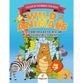 Color by Number for Kids. Wild Animals Activity Book for Older Kids with Land and Sea Creatures to Identify. Challenging Mental Boosters for Better Fo