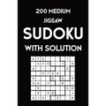 200 Medium Jigsaw Sudoku With Solution: 9x9, Puzzle Book, 2 puzzles per page