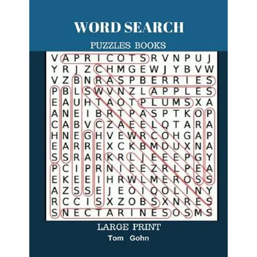 Word Search Puzzles Books Large Print: Find Words 50 Puzzles All Answer Fun Game