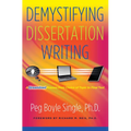Demystifying Dissertation Writing: A Streamlined Process from Choice of Topic to Final Text