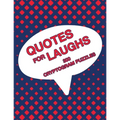 Quotes For Laughs: Humorous Inspirations Cryptogram Puzzle Activity Book Games Large Print Size Cryptography Red Theme Design Soft Cover
