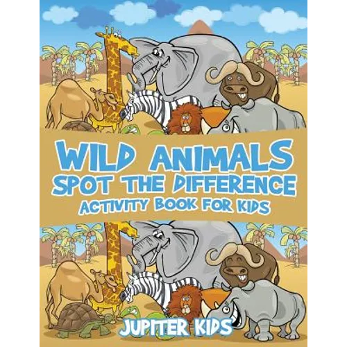 Wild Animals Spot the Difference Activity Book for Kids