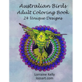 Australian Birds Adult Coloring Book: 24 Unique Designs
