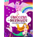 Mermaid Unicorn Colouring