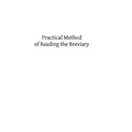 Practical Method of Reading the Breviary