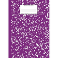 Marble Notebook A4: Purple Marble College Ruled Journal
