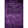 The Epistles of the New Testament