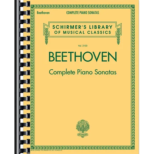 Complete Piano Sonatas - Beethoven Piano Book with All 32 Sonatas - Classical Piano Book That Includes Volumes 1 and 2 of Beethoven Sonatas