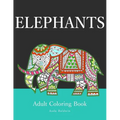 Elephants: Adult Coloring Book