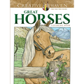 Creative Haven Great Horses Coloring Book