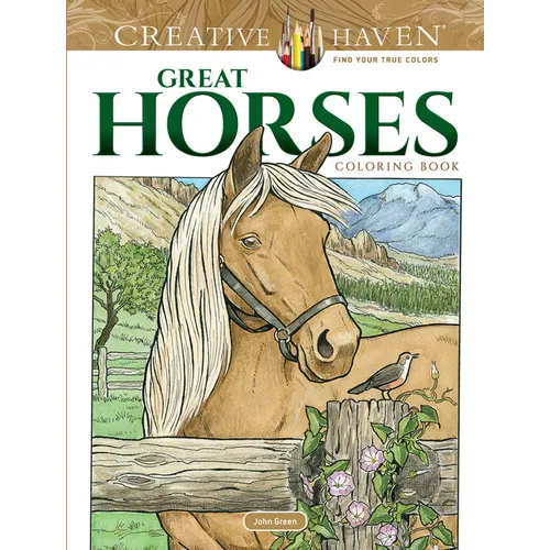 Creative Haven Great Horses Coloring Book