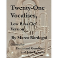 Twenty-One Vocalises, Low Bass Clef Version