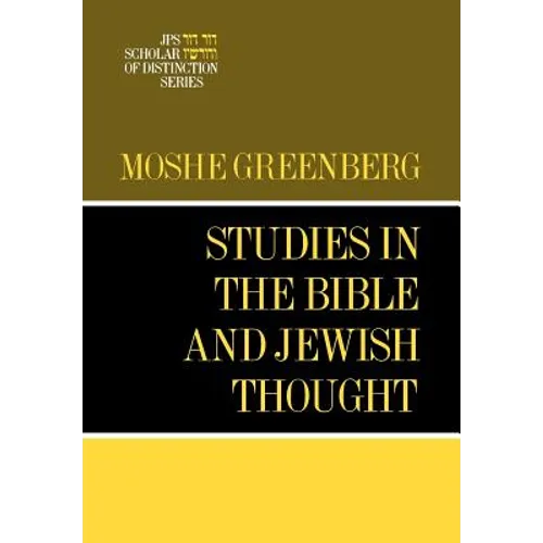 Studies in the Bible and Jewish Thought