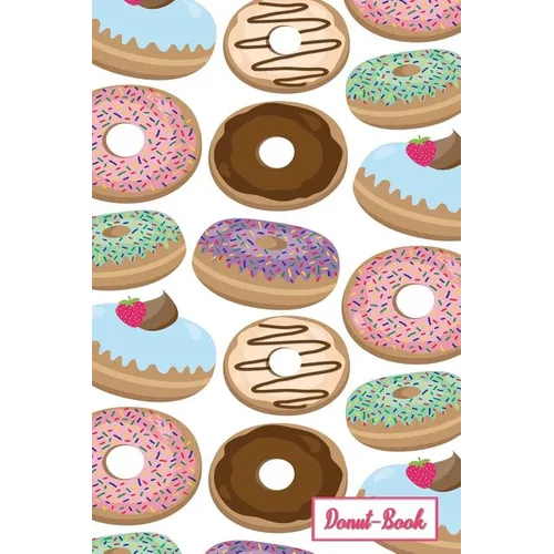 Donut-Book: Multi colored donut print