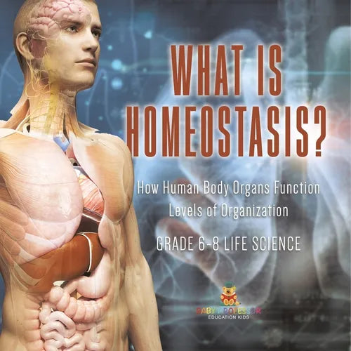 What is Homeostasis? How Human Body Organs Function Levels of Organization Grade 6-8 Life Science - Paperback