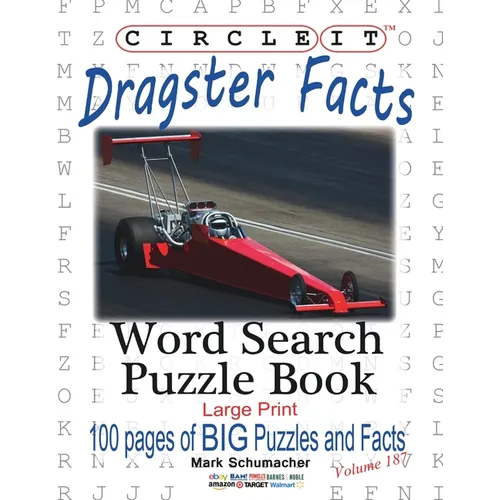 Circle It, Dragster Facts, Word Search, Puzzle Book