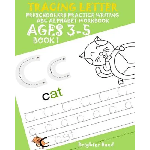 Tracing Letter Preschoolers Practice Writing ABC Alphabet Workbook*Kids Ages 3-5