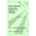 Meta-Analysis: Quantitative Methods for Research Synthesis