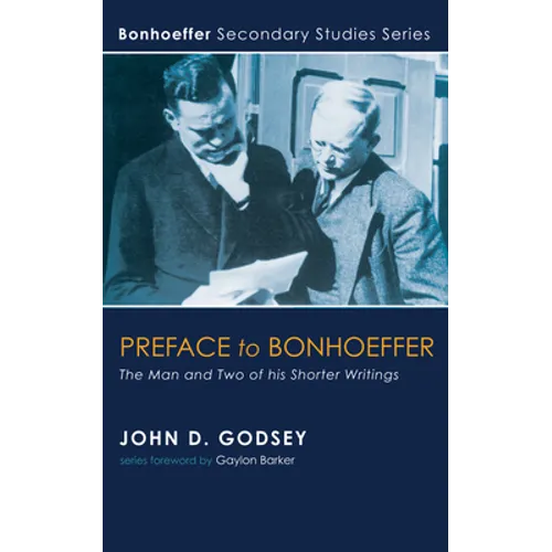 Preface to Bonhoeffer