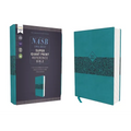 Nasb, Super Giant Print Reference Bible, Leathersoft, Teal, Red Letter Edition, 1995 Text, Comfort Print