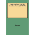 American Data from the Aberdeen Journal, 1748-1783