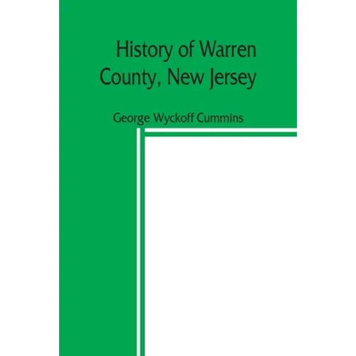 History of Warren County, New Jersey