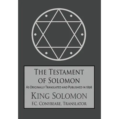 The Testament of Solomon - Hardcover