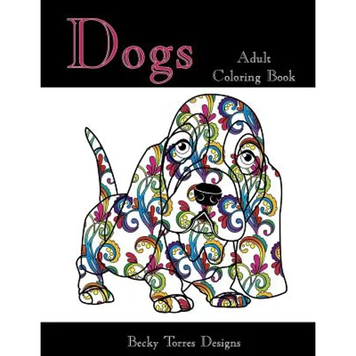 Dogs Adult Coloring Book