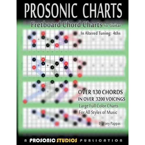 Fretboard Chord Charts for Guitar - In Altered Tuning: 4ths