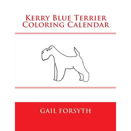 Kerry Blue Terrier Coloring Calendar