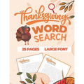 Thanksgiving Word Search: Word Search Fall & Winter - 25 Puzzles About Thanksgiving and Fall