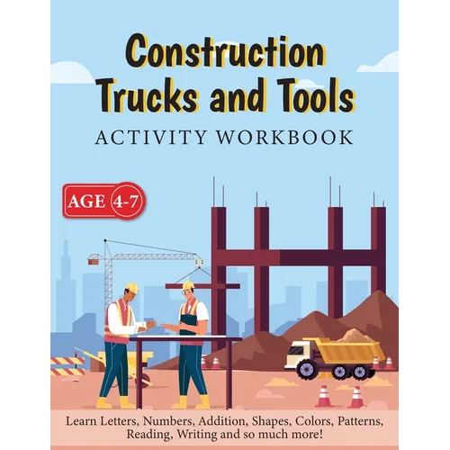 Construction Trucks and Tools - Activity Workbook